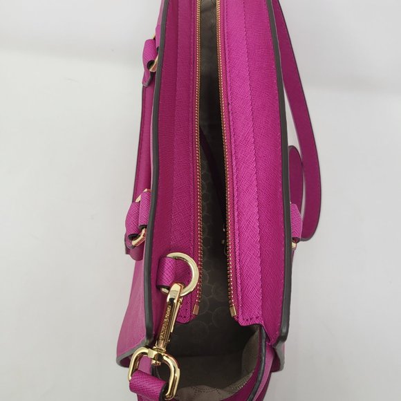 Selma Saffiano Leather Medium Satchel - Picture 5 of 12